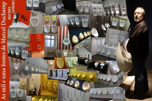 Capa do catálogo da exposição As mil e uma fontes de Marcel Duchamp, curadoria de Michel Gorski, edição da Romano Guerra Editora, no prelo