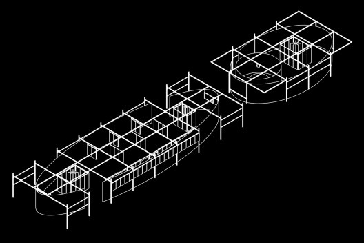 Pavilhão Gife, sistema estrutural, São Paulo SP Brasil, 2019. Vitor Pena, Victoria Braga, André Vitiello, Inaê Monteiro Negrão, Clara Varandas Abussamra, Luisa Capalbo Menezes, Victor Salviano Isawa e Luiz Gomes da Silva (arquitetura e montagem), Maria Ca