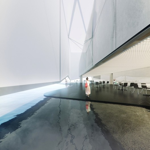 Pavilhão do Brasil Expo Dubai 2020, maquete eletrônica do restaurante, Dubai/Emirados Árabes Unidos, 2018. Arquitetos José Paulo Gouvêa, Marta Moreira, Martin Benavidez e Milton Braga