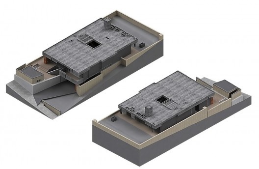 Casa Elza Berquó, modelo construído em Sketchup, arquiteto João Vilanova Artigas, São Paulo 1967