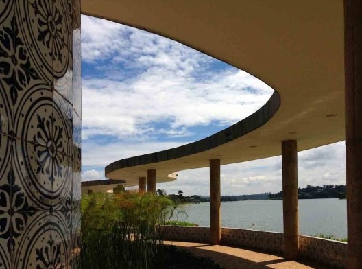 Casa do Baile, marquise e a lagoa, Pampulha, Belo Horizonte