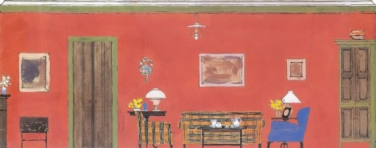 Fazenda Vargas, estudo para a cozinha, Valença RJ, 1957. Arquiteto Carlos Leão