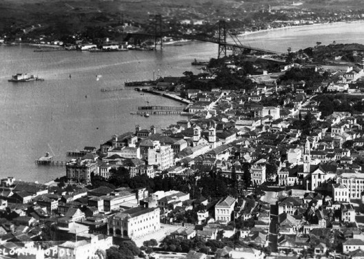 Área central de Florianópolis na década de 1940