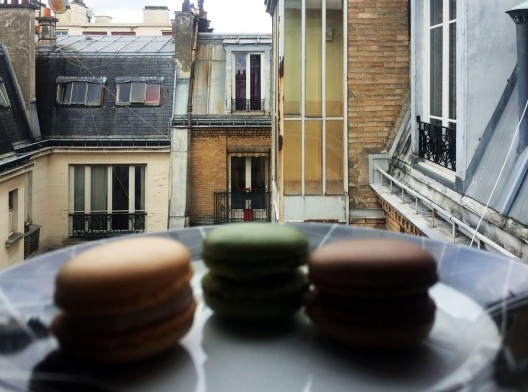 Vista da janela do estúdio onde a pesquisadora morou em Paris