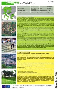 Para cada cidade foi preparado um case report (boletim de caso). Acima, o exemplo de da cidade de Nova Gorica (Eslovênia)