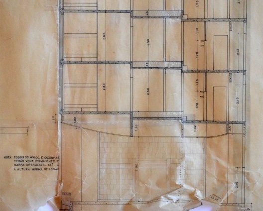 Edifício do Hotel, detalhe da seção transversal