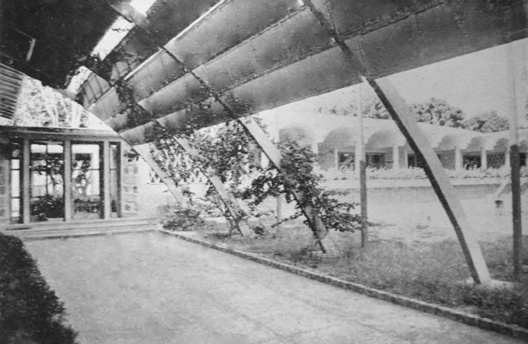 Jardim de Infância Maria Queiroz Lindemberg, cobertura em brise, década de 1950