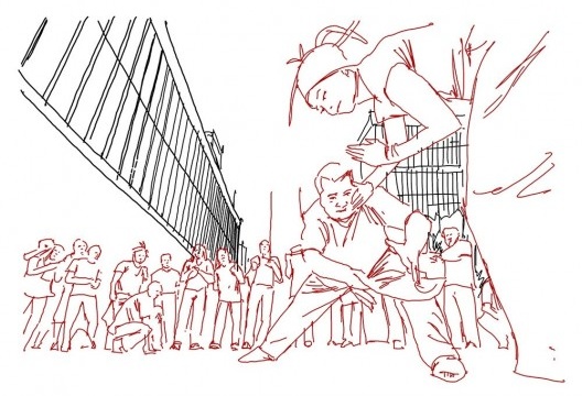 Roda de capoeira na Avenida Paulista, São Paulo