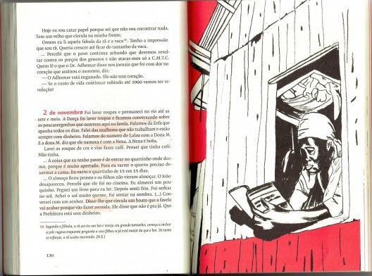 Páginas de Quarto de despejo: diário de uma favelada, de Carolina Maria de Jesus