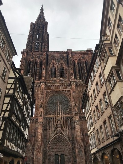 Catedral de Estrasburgo e seus detalhes decorativos