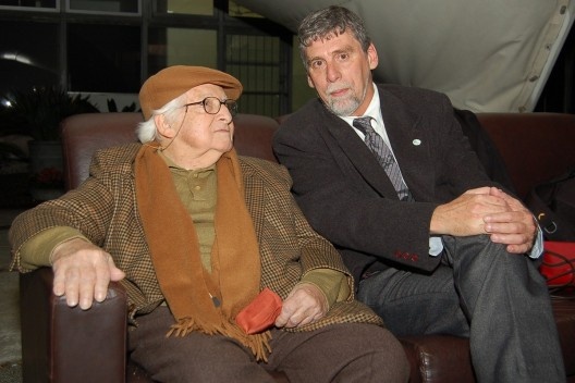 Alfredo Paesani e Daniel Amor durante a entrega da Medalha Anchieta