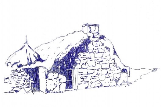 Blackhouse, Escócia e Irlanda