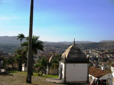 Vista geral de Congonhas do Campo, a partir do Santuário do Bom Jesus