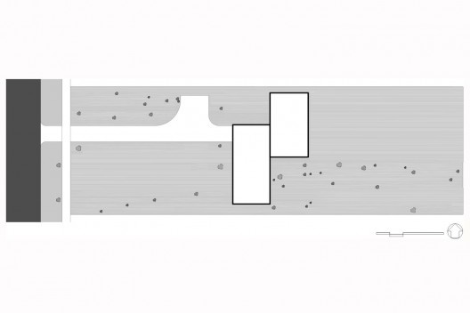 Situação original da Casa McCormick com árvores existentes