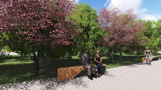 Banco moldado in loco