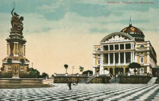 Monumento de Abertura dos Portos e Teatro Amazonas, Praça São Sebastião, Manaus