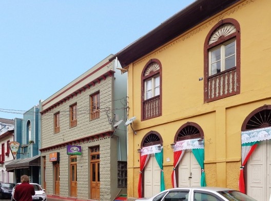 Casario na Rua Coronel Bonfim Júnior, Santa Teresa ES, junho 2015