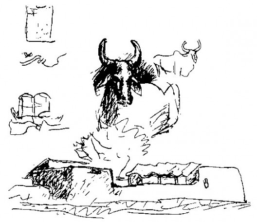 Imagens da Índia, croquis de Le Corbusier