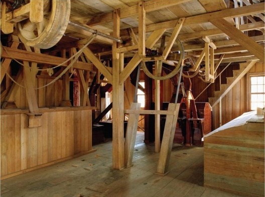 Interior do Moinho Colognese restaurado