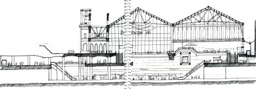 Corte da estação de Príncipe Pío, Madri, Espanha