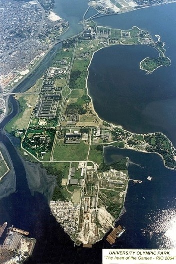Ilha do Fundão coração dos Jogos Olímpicos de 2004