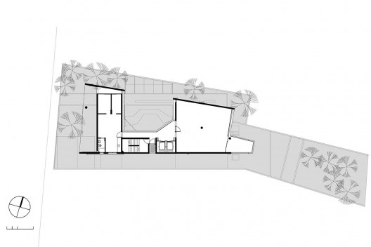 Edifício habitacional na Rua Simpatia, planta do primeiro pavimento (nível 767.18). GrupoSP