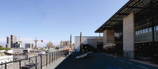 Vista do terraço da Faculdade de Saúde, Santiago do Chile