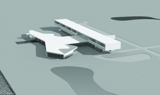 Primeiro projeto para Residência do presidente - Modelo virtual, 2010