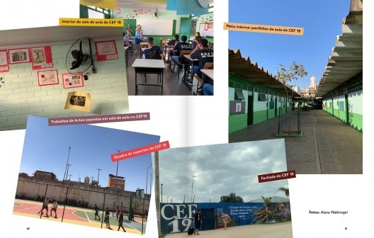 Páginas do guia Rolê pela CEI. Um guia afetivo de Ceilândia, de Elane Ribeiro Peixoto e Julia Mazzutti Bastian Solé