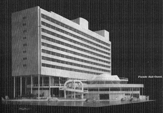 Hotel da Bahia, maquete, Salvador, arquitetos Diógenes Rebouças e Paulo Antunes Ribeiro Revista L’Architecture d’Aujourd’hui