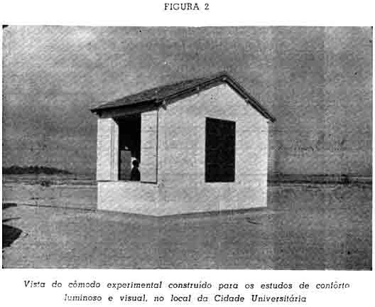 Vista do cômodo experimental