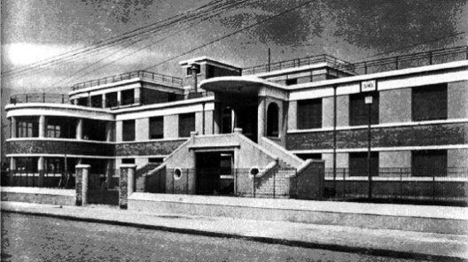 Creche Marina Crespi, foto da época da construção