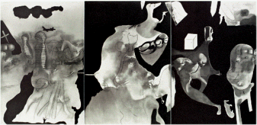 Jorge Castillo, Palomares. Óleo sobre tela, 300 x 611 cm, 1967