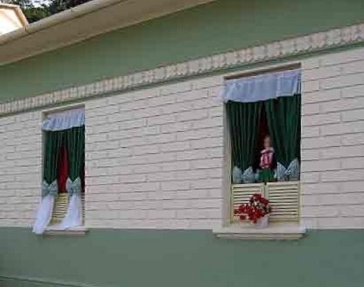 Casa enfeitada para a festa do Imigrante Italiano, Santa Teresa ES