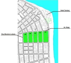 Quadras integrantes da amostra