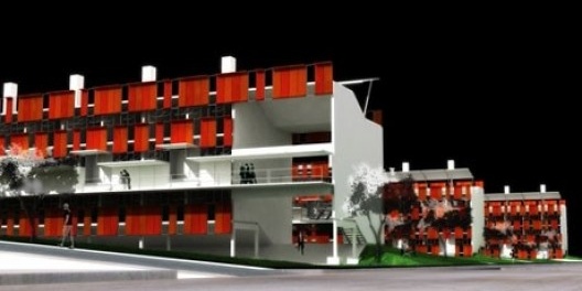 Perspectiva externa do conjunto