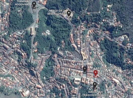 Mapa de Localização do largo de Coimbra