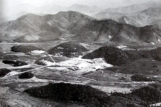 Fotografia da época da área a ser implantada a Cidade dos Motores