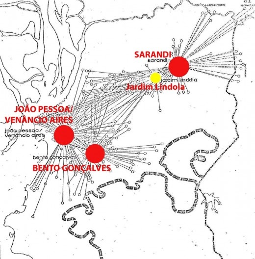 Centralidades em Porto Alegre. Hierarquias de acordo com graus de centralidade e deslocamentos