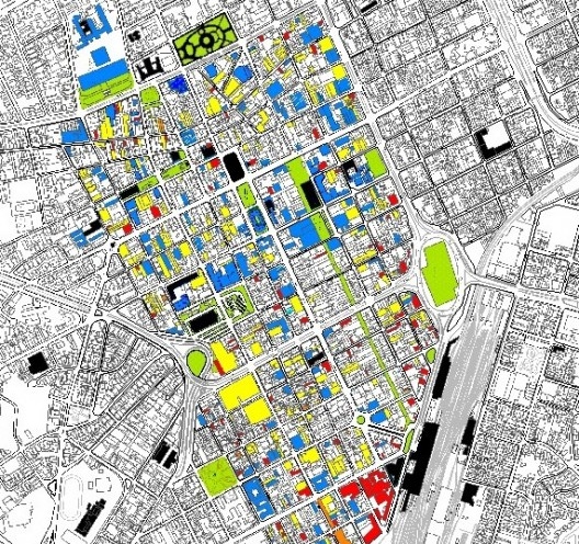 Mapa de vazio urbano do centro de Campinas, 2005