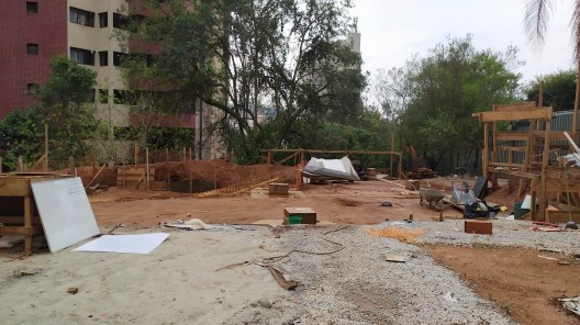 Unidade de Dark Kitchen em obras no bairro do Panamby