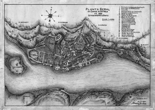 Planta da cidade de Vitória de 1895