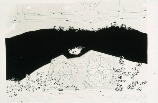 Teatro de Ópera de Campinas. Implantação dos teatros e sua relação com o parque e a lagoa