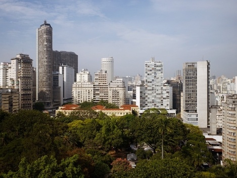 Praça da República e edifícios famosos (Esther, Itália, Copan, Caetano de Campos e Eiffel)