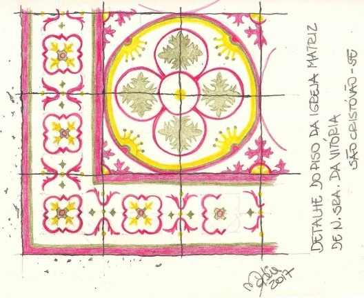 Pormenor da Igreja Matriz de N. Sra. da Vitória, São Cristóvão/SE, considerada a mais antiga igreja do estado