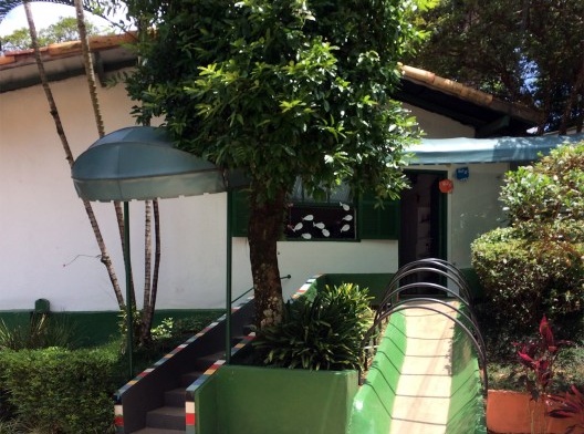 Área externa, sala de aula