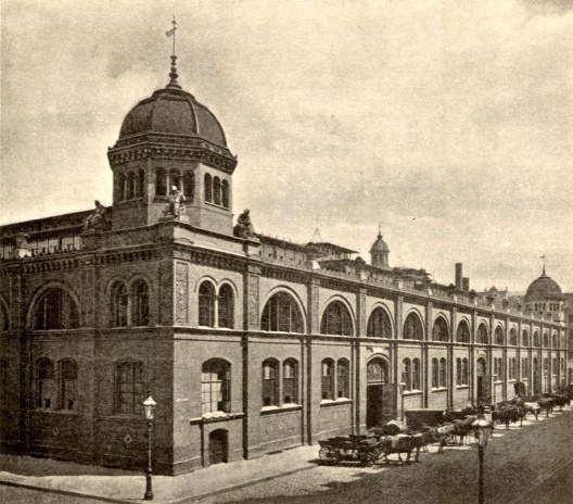 Mercado Central de Berlim em 1896
