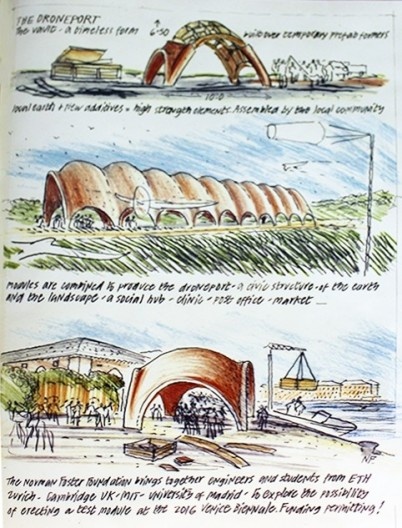 Conceito Droneport de Norman Foster