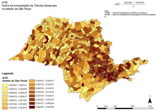 Índice de arrecadação de tributos estaduais, 2018