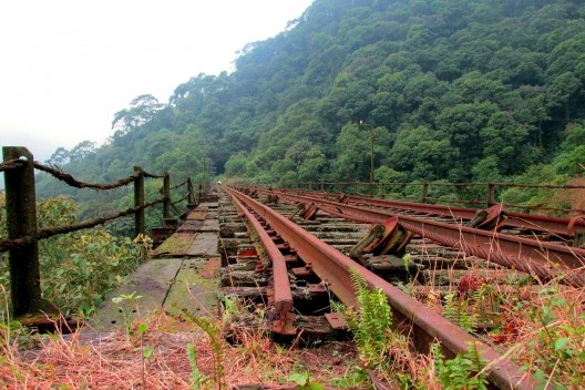 Sistema funicular da estrada de ferro São Paulo Railway em Paranapiacaba